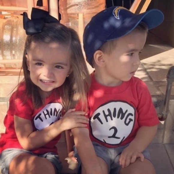 Twins Tee Thing 1 and Thing 2 Dr. Seuss - Picture 2 of 5